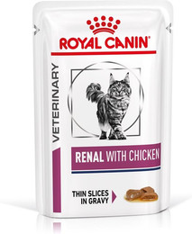 Produktbild von ROYAL CANIN Veterinary Renal Huhn Nassfutter für Katzen - 48 x 85 g