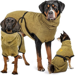 Produktbild von Rudelkönig Hundebademantel aus 100% Baumwolle