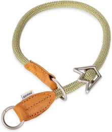 Produktbild von Rudelkönig Hundehalsband Emma Zugstopp aus Leder und Nylon
