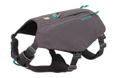 RUFFWEAR Hundegeschirr Switchbak mit Taschen Granite Grey - 1 Stk. – Bild 1 von 9