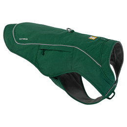 Produktbild von RUFFWEAR Overcoat Fuse 2-in-1 Hundemantel mit integriertem Geschirr Evergreen S