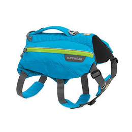 Produktbild von RUFFWEAR Trinkrucksack für Hunde Singletrak Pack L/XL Blue Dusk - 2 x 0,6 l