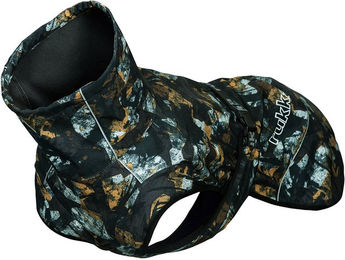 Produktbild von Rukka Breeze Jacke für Hunde, schwarz bedruckt