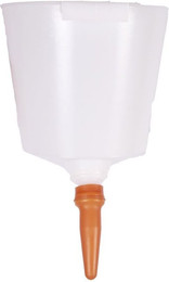 Produktbild von Runde Plastikflasche für Rinder mit 2 Saugern Tétiblue - 7 l