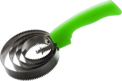 Runder Metallstriegel mit Glittergriff – Bild 1 von 2