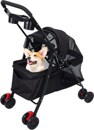 Produktbild von Rutaqian Hundebuggy Haustier-Buggy, Hunde-und Katzenbuggy für