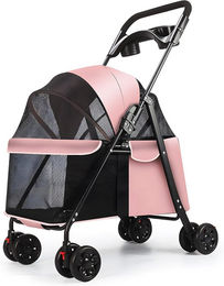 Produktbild von Rutaqian Hundebuggy Haustierbuggy, 4-Rad Hund Katze