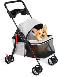 Produktbild von Rutaqian Hundebuggy Hundebuggy klappbar bis 10kg,Hundetrolley