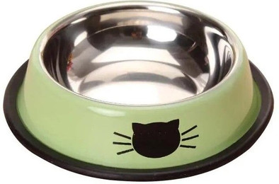 Produktbild von Rutschfester Napf aus Edelstahl für Katzen, Futternapf für Kätzchen und Welpen, Rutschfester Napf für kleine Hunde, Futternapf für Katzen, Futternapf für Katzen, Haustierbedarf