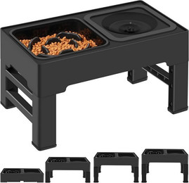 Produktbild von RWEUOQ 2-in-1 Hundenapf mit langsamer Fütterung und höhenverstellbar