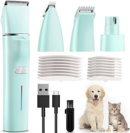 Produktbild von RWEUOQ Elektrische Hundeschermaschine 4-in-1 kabellos mit Nagelschleifer und Leuchte