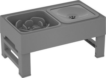 Produktbild von RWEUOQ Futternapf 2 in 1 höhenverstellbar mit rutschfester Silikonmatte