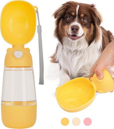 Produktbild von RWEUOQ Hunde-Futterautomat mit Wasserflasche - 400 ml