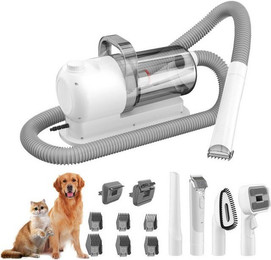 Produktbild von RWEUOQ Hundeschermaschine mit Staubsauger und 6 Kämmen