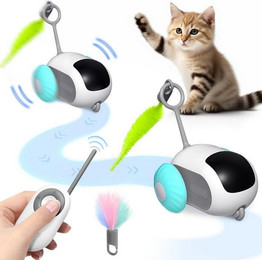 Produktbild von RWEUOQ Interaktives Elektrisches Katzenspielzeug mit Fernbedienung