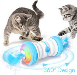 Produktbild von RWEUOQ Interaktives Elektrisches Katzenspielzeug mit LED und USB-Aufladung
