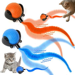 Produktbild von RWEUOQ Interaktives Katzenspielzeug mit LED und Schnur