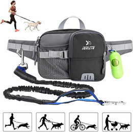 Produktbild von RWEUOQ Multifunktions-Joggingleine mit verstellbarem Taillengürtel und Nachtreflektor