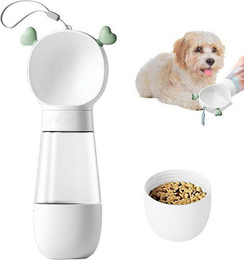 Produktbild von RWEUOQ Reisenapf Futterautomat Outdoor-Haustierwasser- und Futterschale - 350 ml