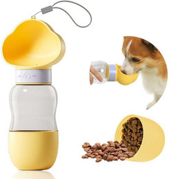 Produktbild von RWEUOQ Reisenapf Outdoor Haustier-Wasser- und Futterschale Gelb
