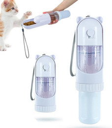 Produktbild von RWEUOQ Reisenapf Tragbare Hundetrinkflasche Futterautomat Weiß - 220 ml