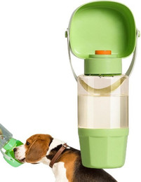 Produktbild von RWEUOQ Reisenapf Tragbare Hundetrinkflasche mit Futterbox - 350 ml