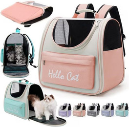 Produktbild von RWEUOQ Tiertransporttasche Katzen- und Hunde-Rucksack mit Netzfenster