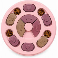Produktbild von R2 Invest Intelligenzspielzeug für Hunde mit Leckerli-Fächern und Schiebeteilen in Rosa