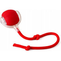 Produktbild von R2 Invest Katzenspielzeug Ball mit Schnur Rot 6 cm für erwachsene Katzen