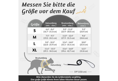 rabbitgoo Katzen-Geschirr mit Leine ausbruchsicher und verstellbar für Kitten – Bild 1 von 4
