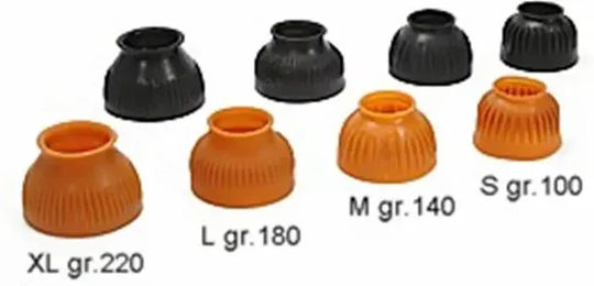 Produktbild von Racing Tack Hufglocken Gamaschen aus Naturkautschuk Größe L