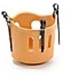 Racing Tack Maulkorb aus Kunststoff in Beige – Bild 1 von 2