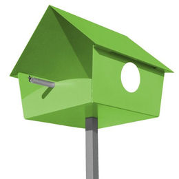 Radius Piep Show XXL Vogelhaus Vogelfutterstation aus Aluminium und Stahl in Grün – Bild 1 von 2