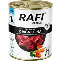 Produktbild von Rafi Dog Classic Hundefutter Adult Lamm Stückchen in Sauce 12 x 800 g ohne Farb- und Aromastoffe sowie Konservierungsstoffe