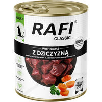 Produktbild von Rafi Dog Classic Hundefutter Wild Adult 12 x 800 g ohne Farb- und Aromastoffe
