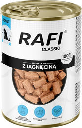 Produktbild von Rafi Hundefutter Adult Lamm Stückchen in Sauce mit hohem Fleischanteil 6 x 1240 g