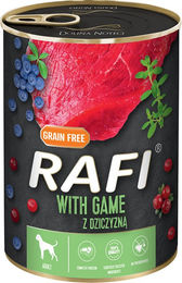 Rafi Hundefutter Adult mit Wild, getreidefrei, 24 x 400 g - 24 x 400 g – Bild 1 von 2