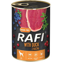 Produktbild von Rafi Hundefutter Ente Stückchen in Sauce mit hohem Fleischanteil 400 g