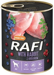 Produktbild von Rafi Hundefutter mit Kaninchen für Adult mit hohem Fleischanteil 800g - 800 g