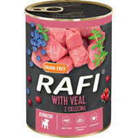 Produktbild von Rafi Junior Hundepastete Welpe Kalb und Lachs getreidefrei 24 x 400 g - 24 x 400 g