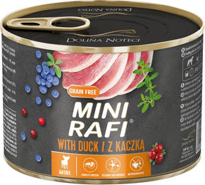 Produktbild von Rafi Mini Sensitive Hundefutter Ente und Lamm für Adult 12 x 185 g - 12 x 185 g