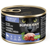 Produktbild von Rafi Nassfutter Huhn und Kaninchen für adulte Katzen getreidefrei mit hohem Fleischanteil 185g