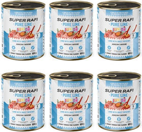 Rafi Pure Line Junior Nassfutter Lamm und Süßkartoffeln für Welpen getreidefrei monoprotein 6x800g – Bild 1 von 1