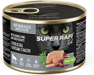 Produktbild von Rafi Super Light Nassfutter Perlhuhn und Ente für sterilisierte Katzen Adult Getreidefrei 185g