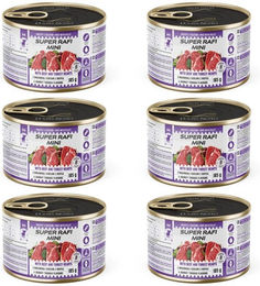 Rafi Super Mini Nassfutter Paté mit Rind und Pute für kleine Hunde Adult 6x185g – Bild 1 von 1