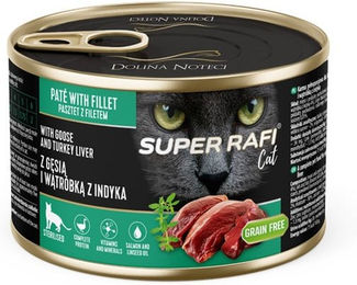 Produktbild von Rafi Super Nassfutter Gans und Pute für sterilisierte Katzen Adult Getreidefrei 185g