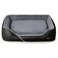 Produktbild von RAIKOU Hundebett aus Baumwolle hypoallergen und waschbar Schwarz 120 x 90 x 10 cm