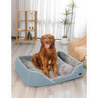 Produktbild von RAIKOU Hundebett Hypoallergen Blau Baumwolle 120x90x10 cm