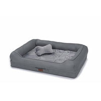 Produktbild von RAIKOU Hundebett XXL Grau mit abnehmbarem Kissen und waschbarer Polsterung