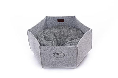 RAIKOU Katzenbett aus Filz in Grau/Graumelange – Bild 1 von 3